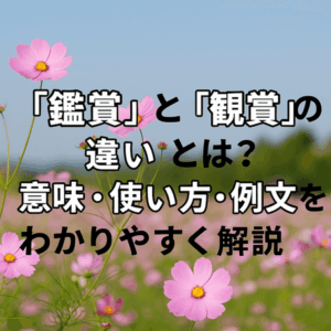 「鑑賞」と「観賞」の違いとは？意味・使い方・例文をわかりやすく解説
