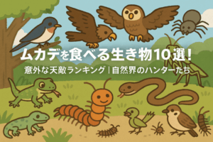 ムカデを食べる生き物10選！意外な天敵ランキング｜自然界のハンターたち