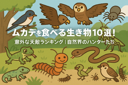 ムカデを食べる生き物10選！意外な天敵ランキング｜自然界のハンターたち