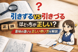 引きずる・引きづるはどっちが正しい?意味の違いと正しい使い方を解説